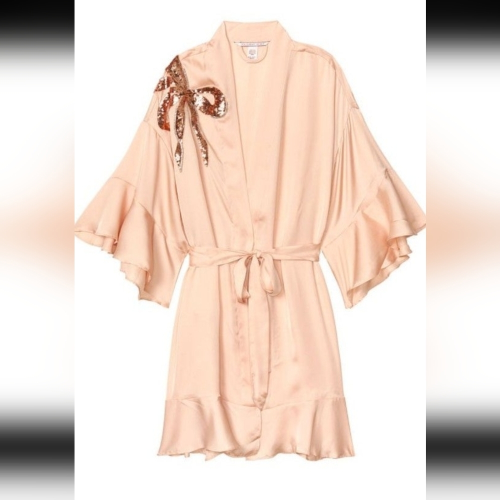 Victoria's secret RARE Satin Robe size M/L - Picture 3 of 5